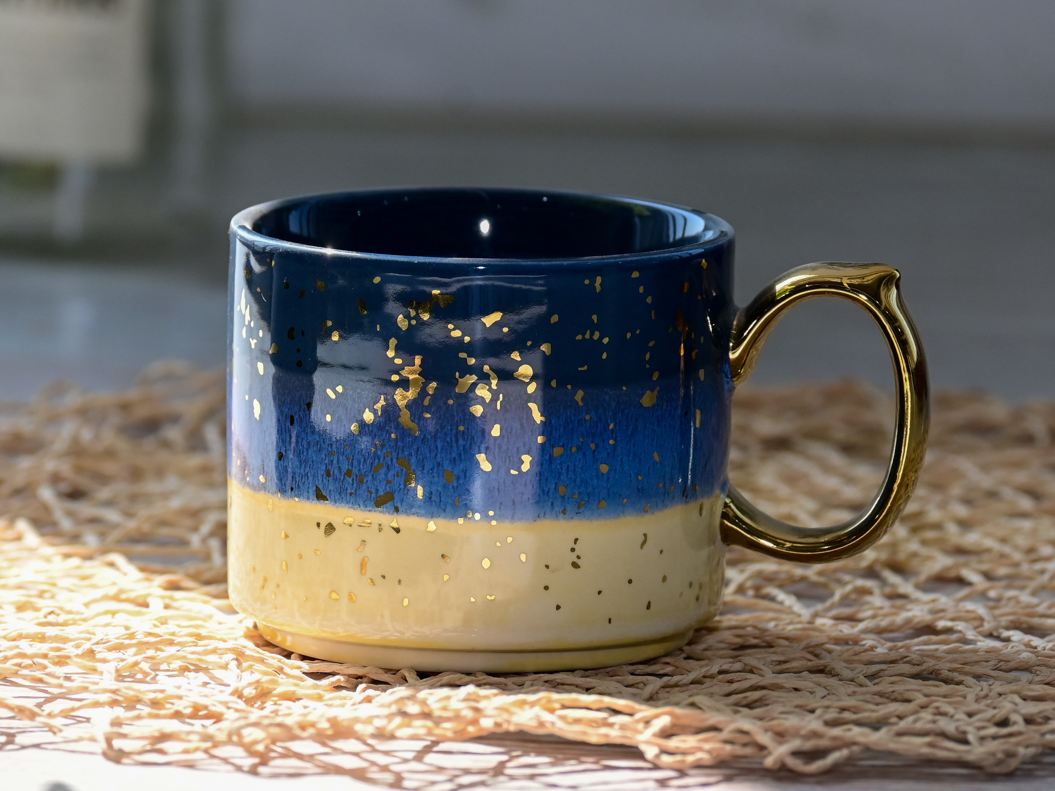 Gold Handle Moon Mug