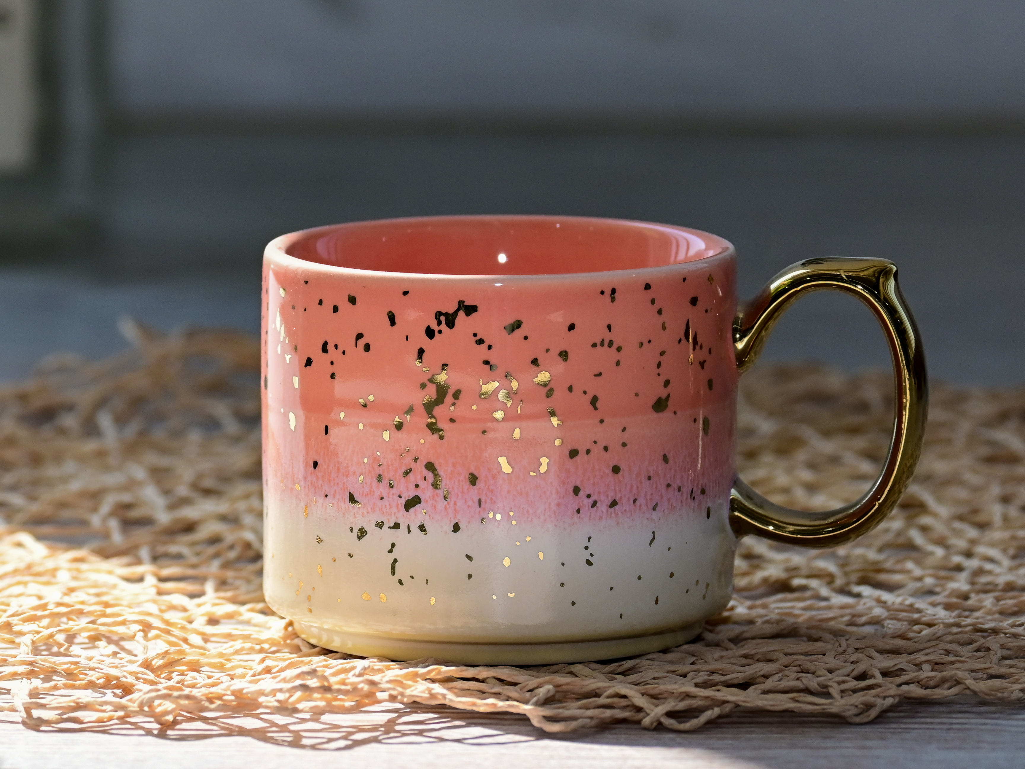 Gold Handle Moon Mug