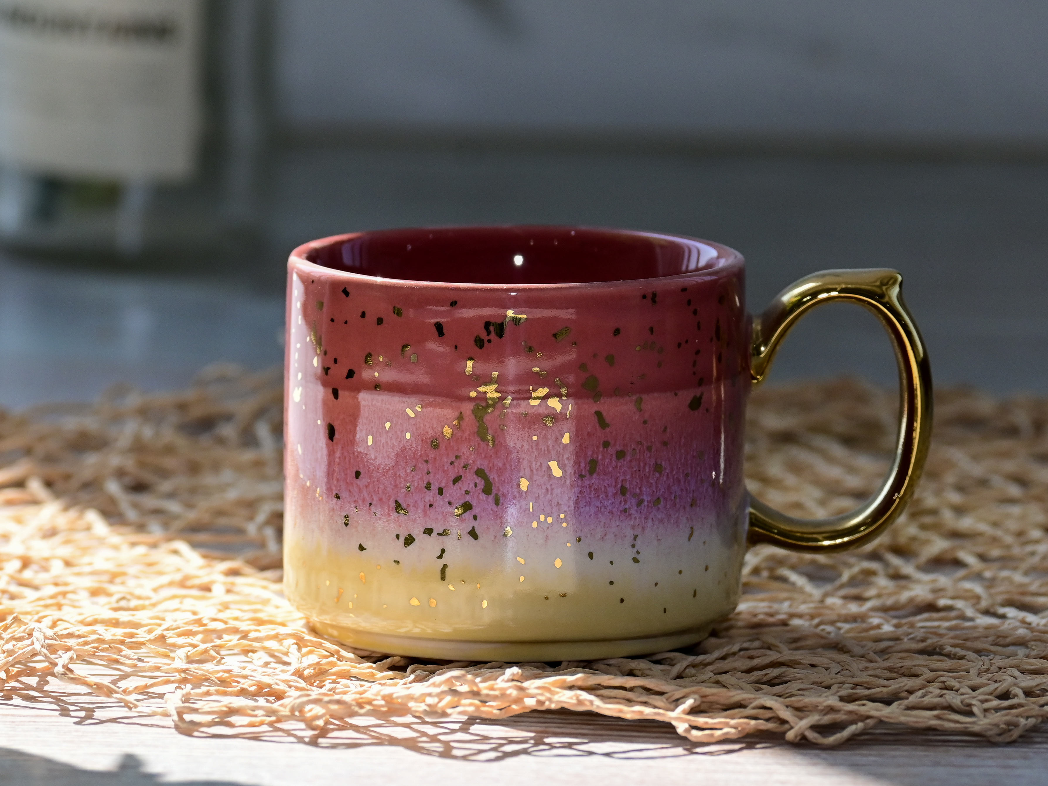 Gold Handle Moon Mug