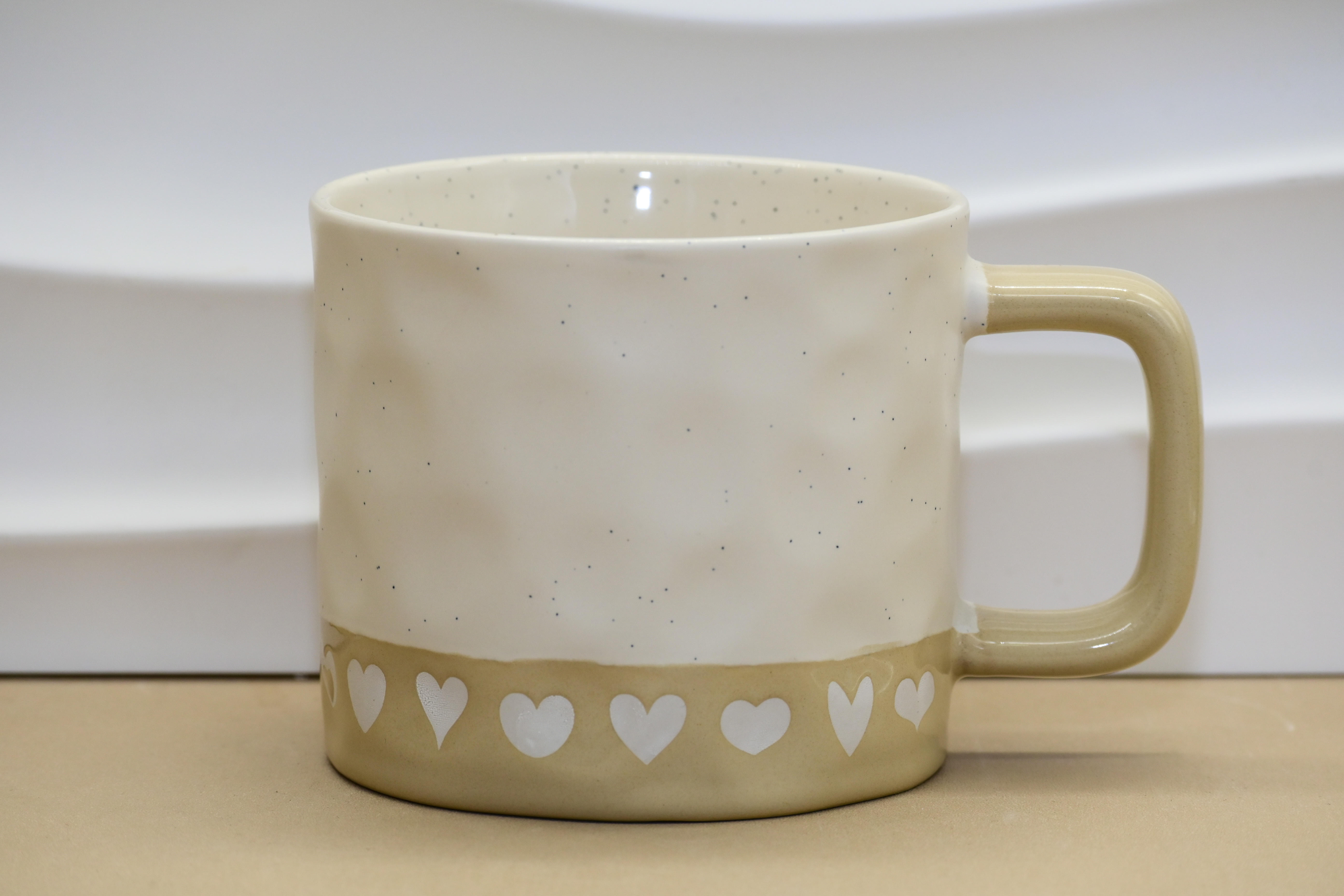 Heart Deco Irregular Mug