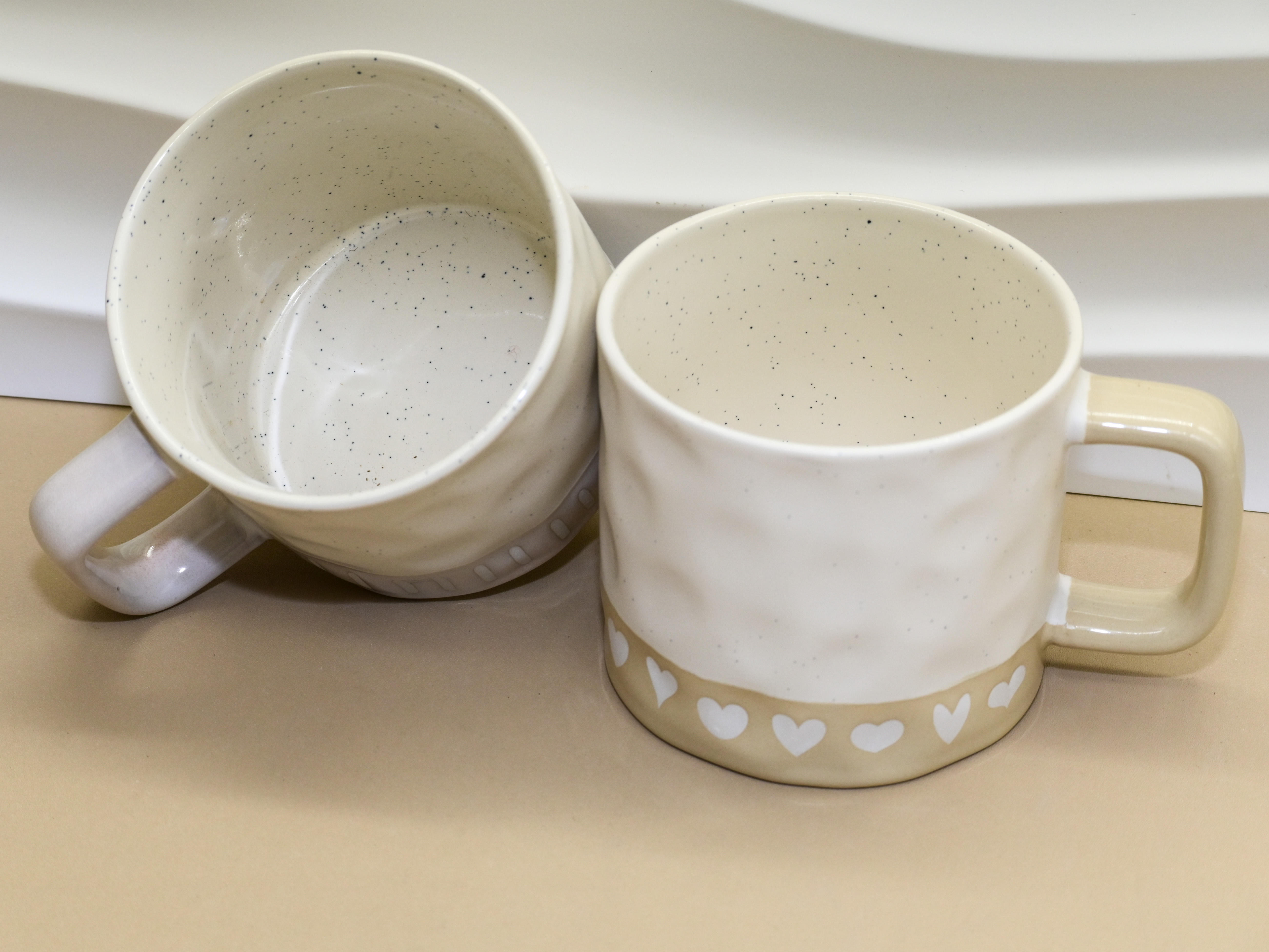 Heart Deco Irregular Mug