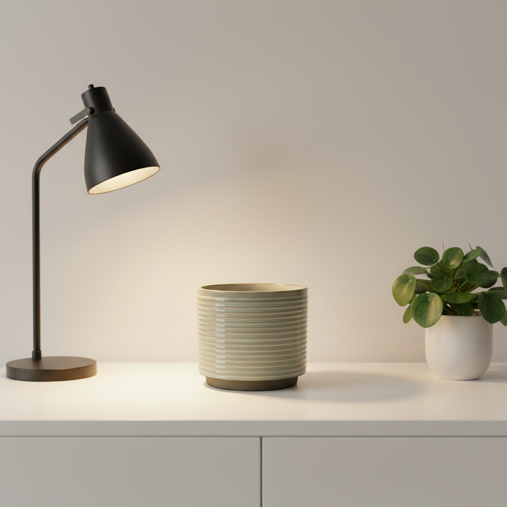 Modern Cylinder Ceramic Candle Container Jar