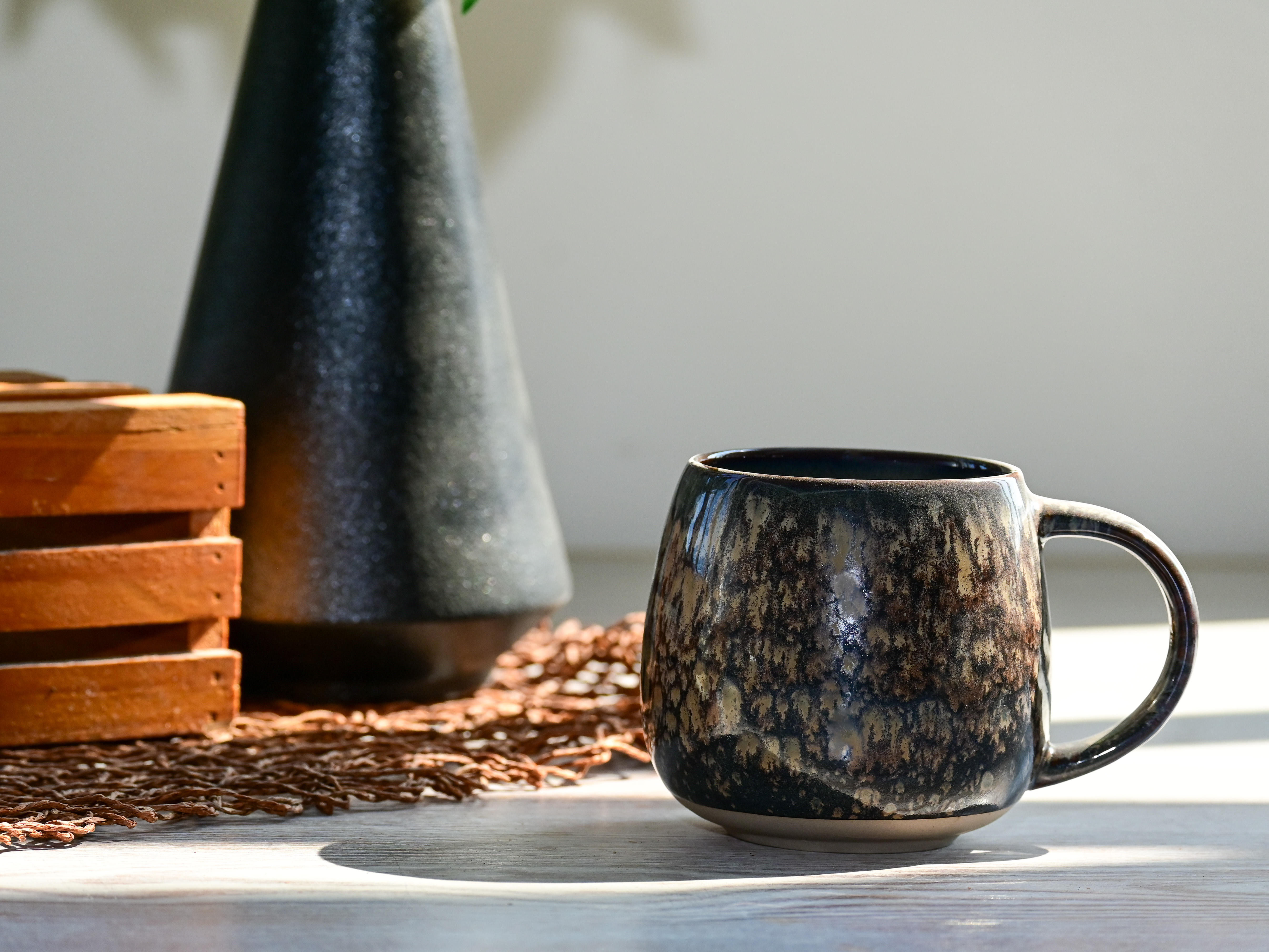 Reactive Glaze Stoneware Art Mug