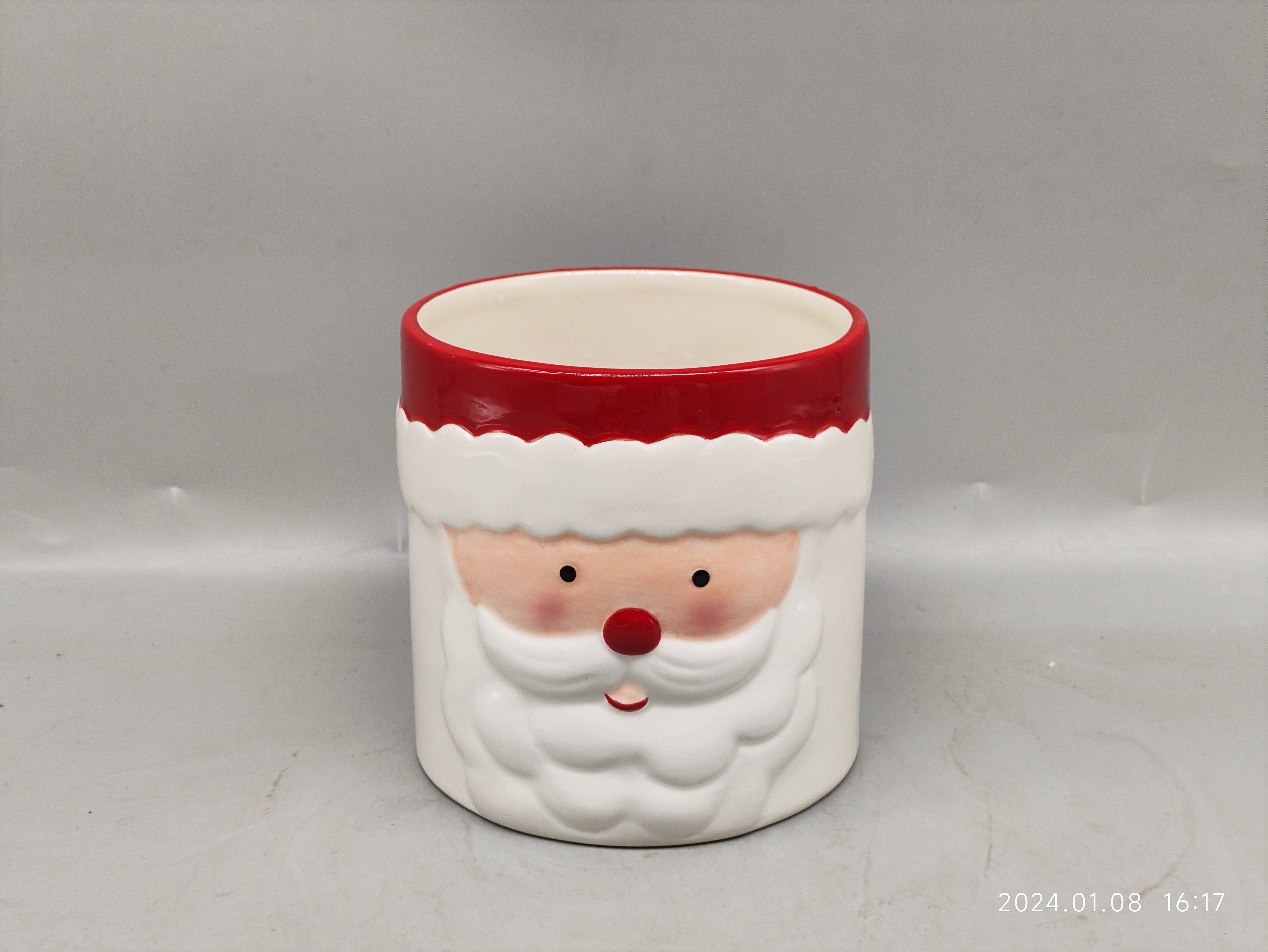 Santa Claus Christmas Candle Jar