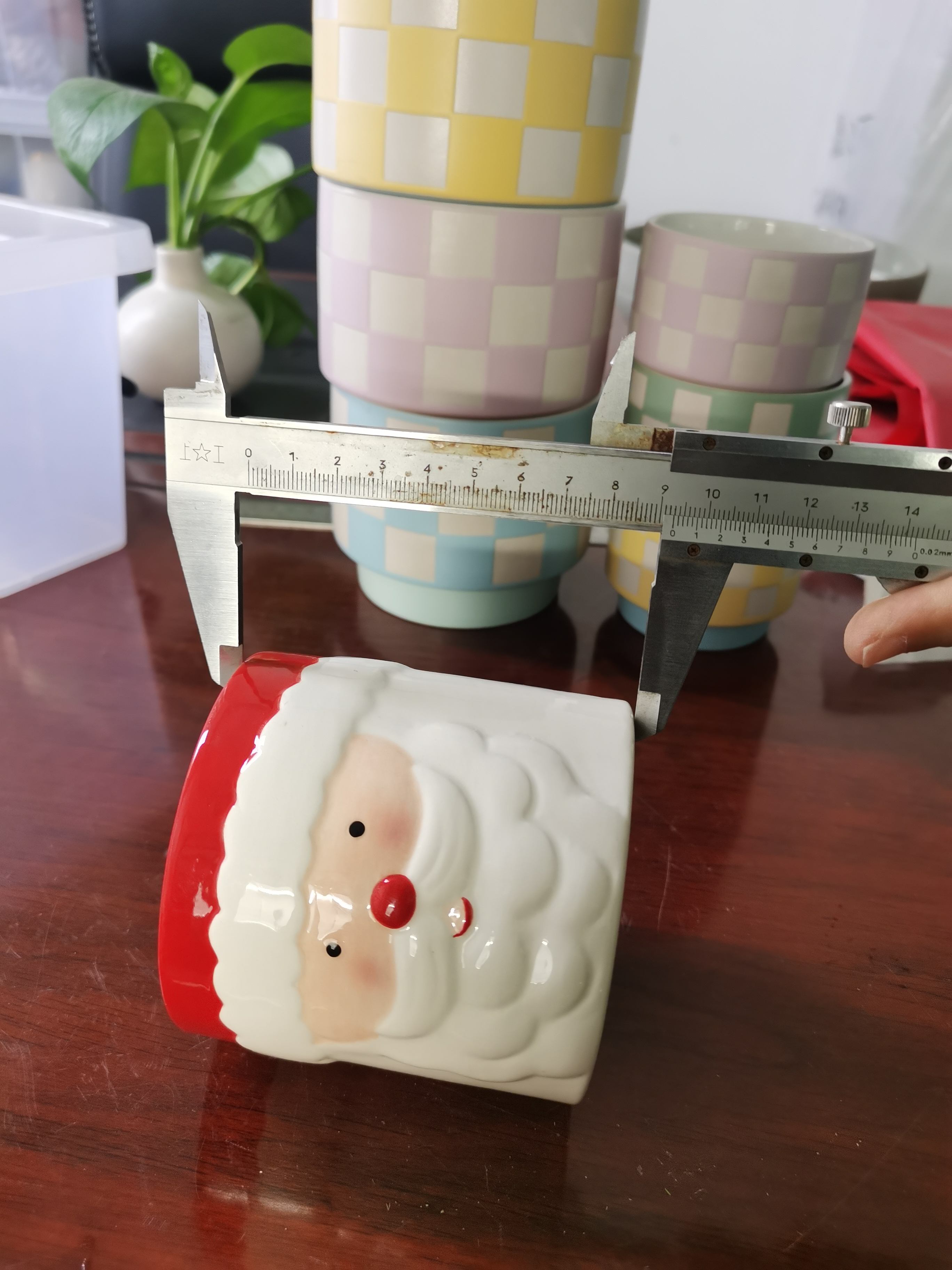 Santa Claus Christmas Candle Jar