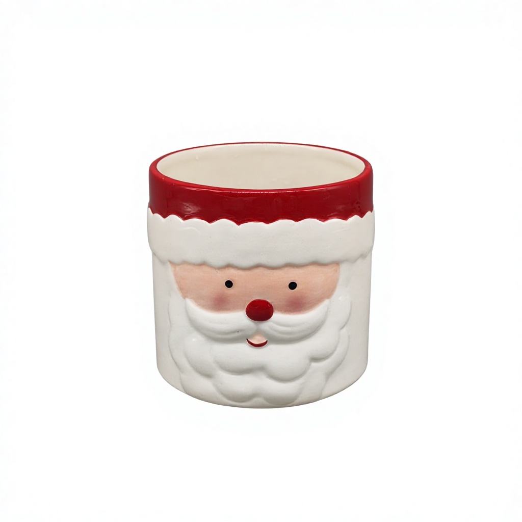 Santa Claus Christmas Candle Jar