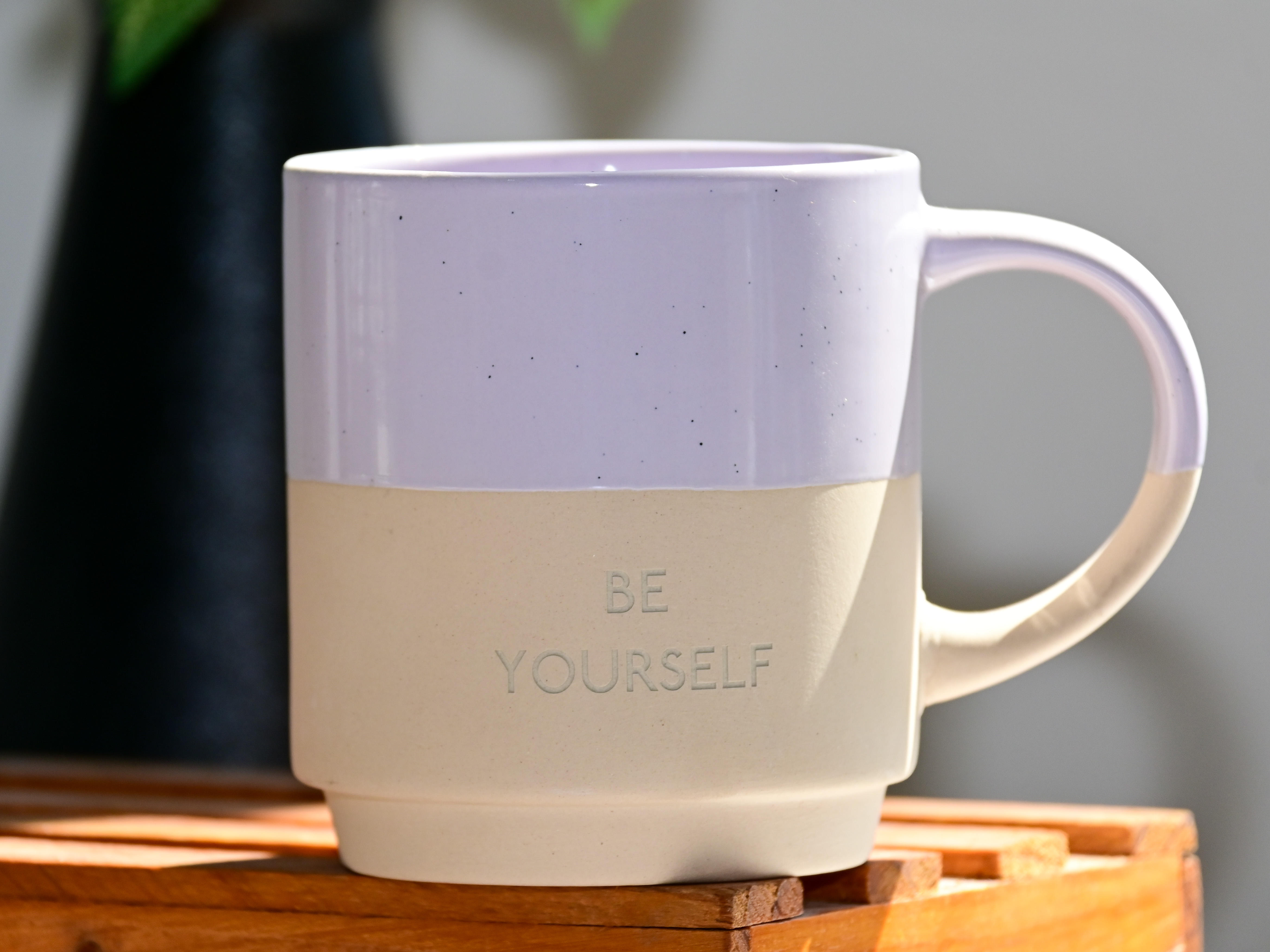 Two Tone Stackable Coffee Cup Set