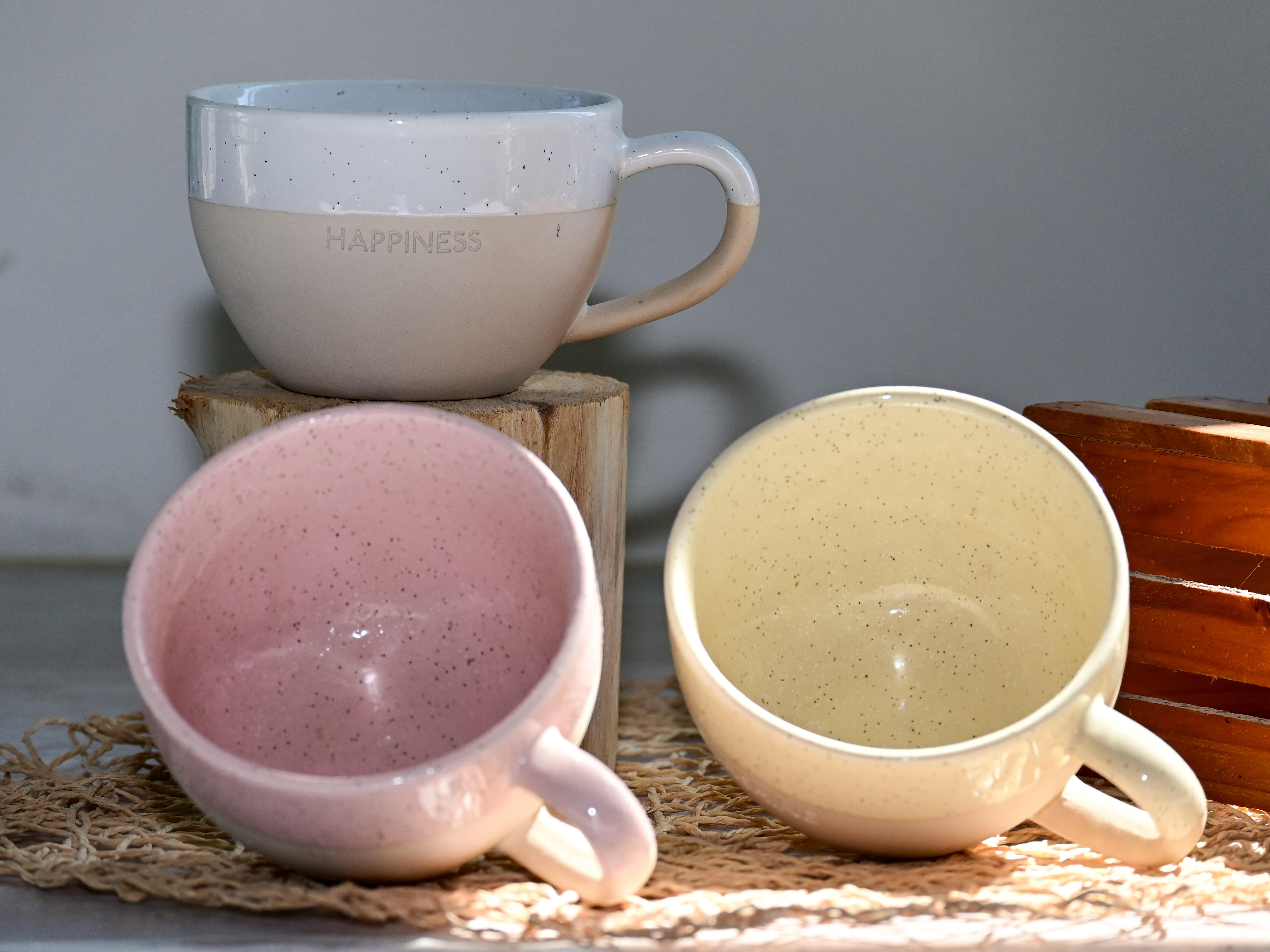 Two-Tone Speckled Glaze Mug