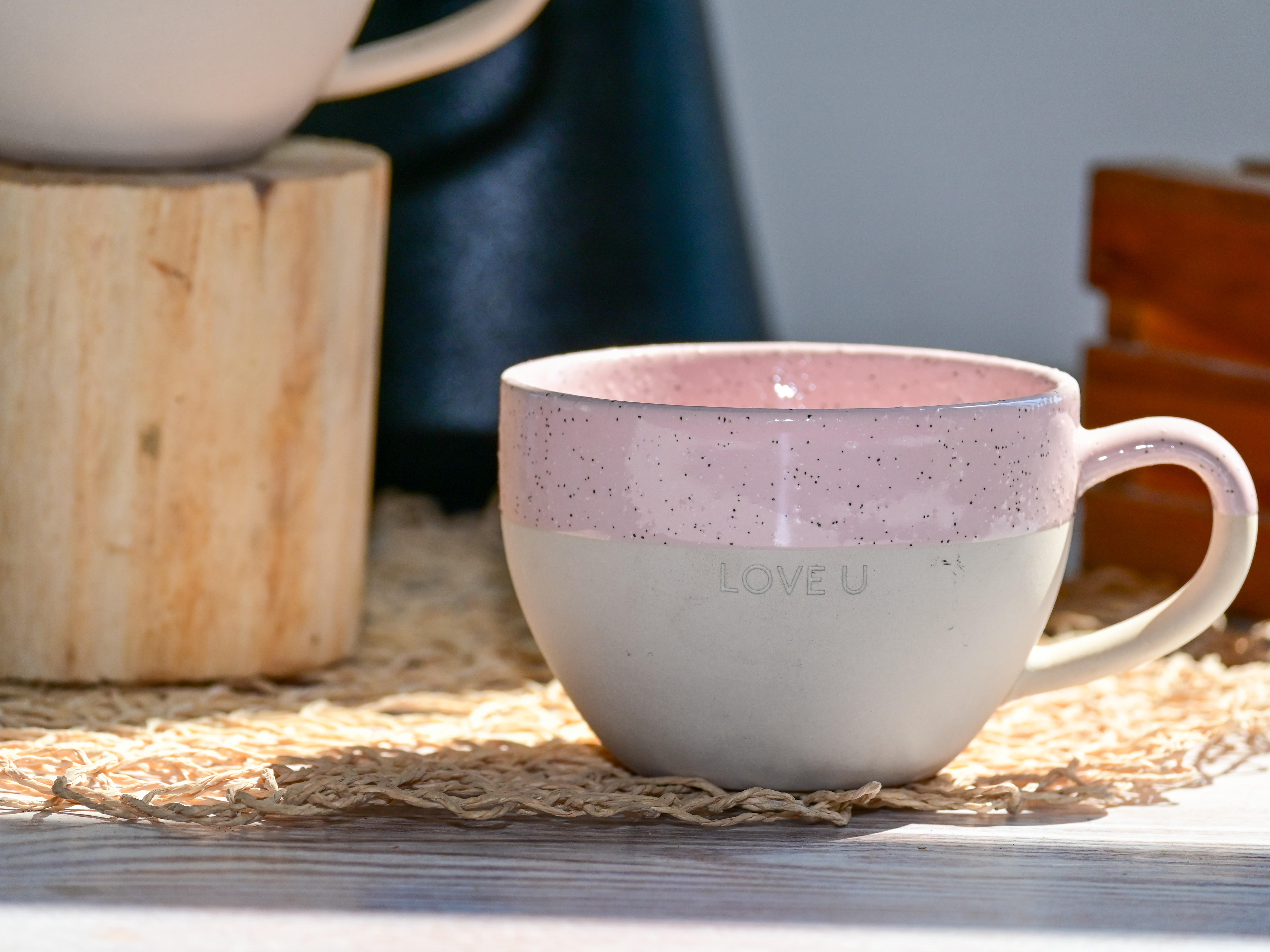 Two-Tone Speckled Glaze Mug
