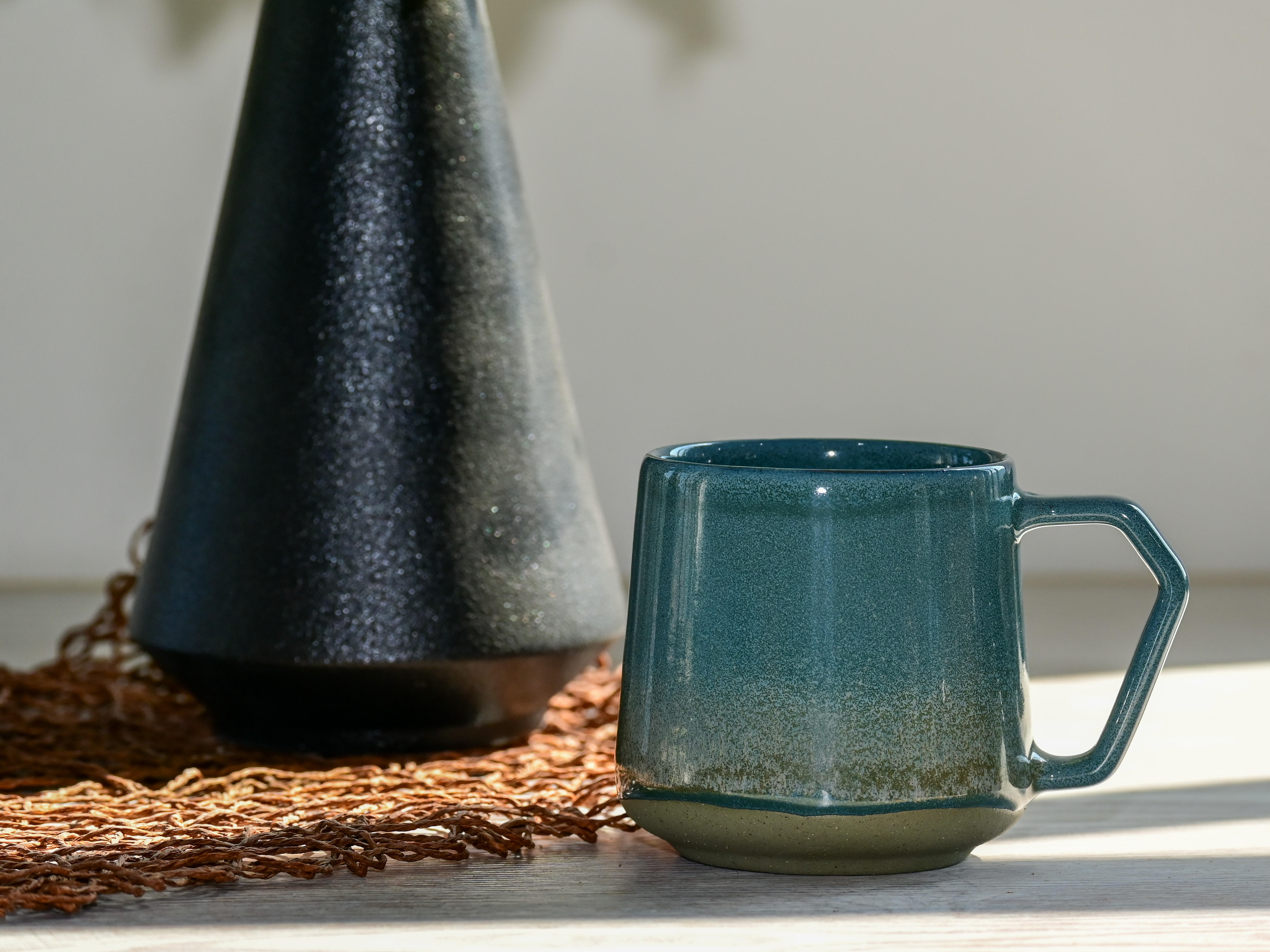 Vintage Reactive Glaze Coffee Mug