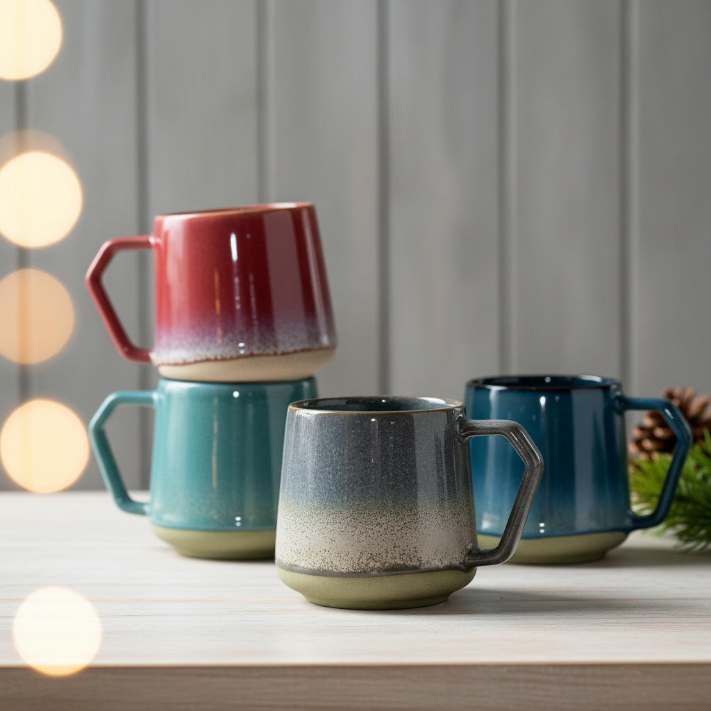 Vintage Reactive Glaze Coffee Mug